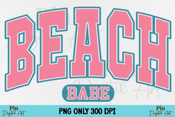 Beach Babe PNG for Vibrant Summer Designs