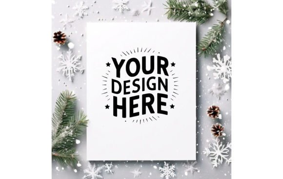 Christmas Greeting Card Mockup 241: A Practical Tool for Designers