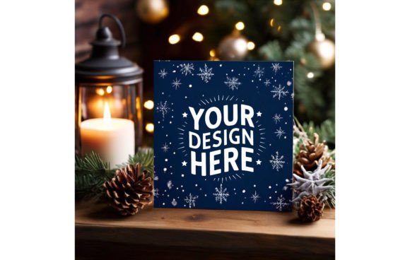 Christmas Greeting Card Mockup 248: A Versatile Tool for Showcasing Holiday Designs