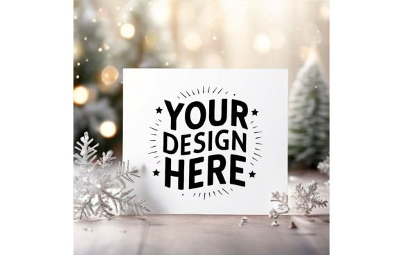 Christmas Greeting Card Mockup 294: A Premium Design Asset for the Holidays