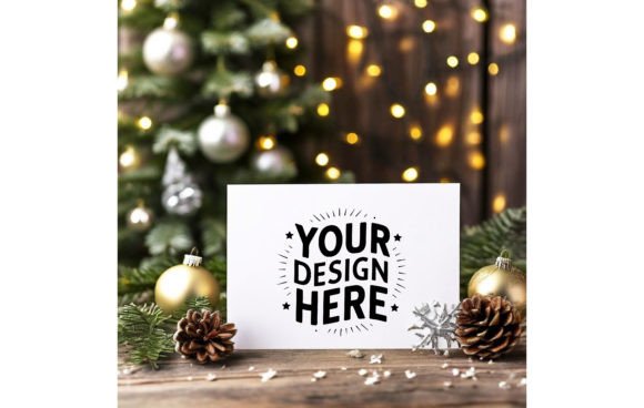 Christmas Greeting Card Mockup 297: A Practical Tool to Elevate Your Design Presentations
