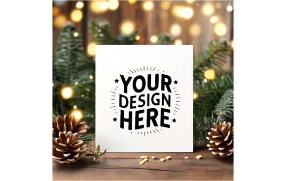 Christmas Greeting Card Mockup 315: Enhance Your Designs with Professional Presentation