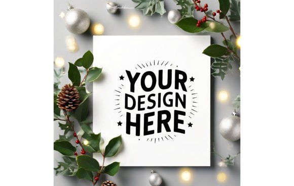Christmas Greeting Card Mockup 321: Elevate Your Holiday Designs