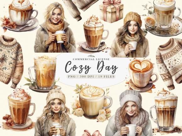 Cozy Clipart and Coffee Cup Designs for Creative Projects