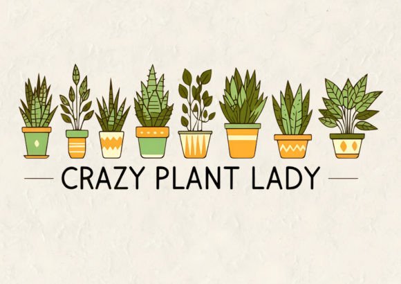 Crazy Plant Lady T-Shirt Design for Every Use