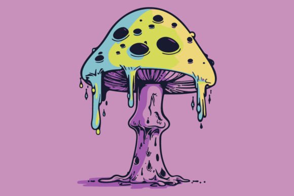 Creepy Pastel Mushroom: A Unique Blend of Whimsy and Eerie in Modern Design