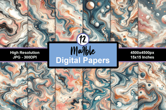 Marble Digital Paper Background Pack JPG: A Strategic Resource for Creative and Professional Projects