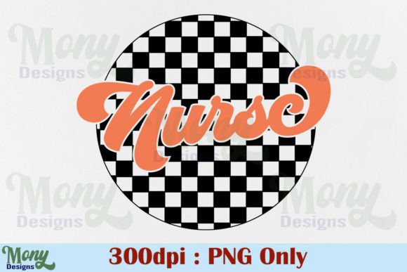 Nurse PNG with Retro Checkered Design: A Perfect Blend of Style and Utility