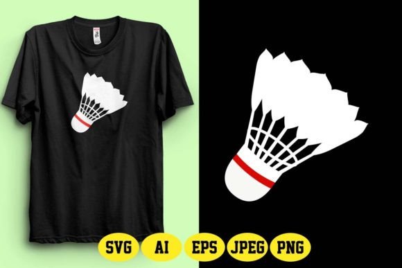 Shuttlecock Badminton SVG T-Shirt: A Creative and Practical Design Choice