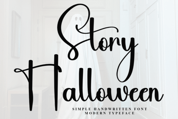 Story Halloween: A Stylish Script Font for Modern Design Needs