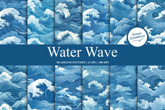 Water Wave Seamless Pattern: A Design Asset for Modern Creativity