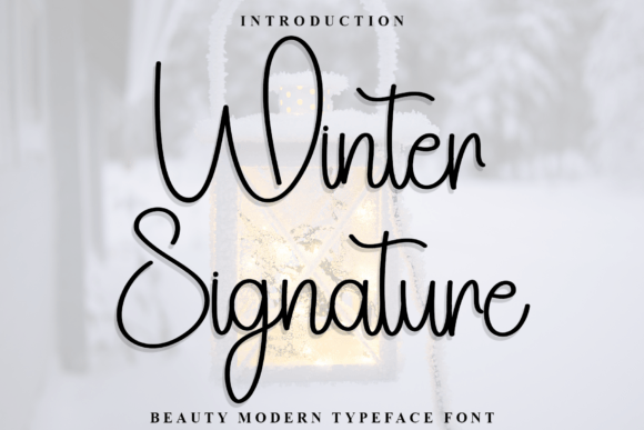 Winter Signature Font: Elevating Design with a Handcrafted Touch